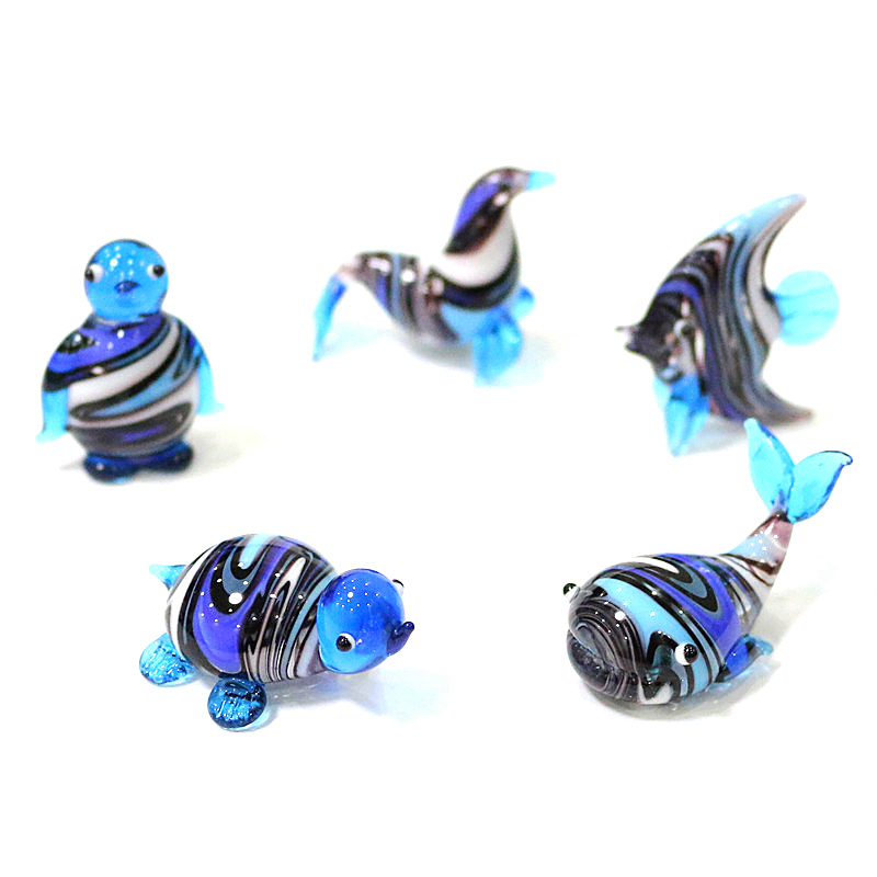 Marine Aquarium Orp - Murano Glass Marine Animal Mini Figurine