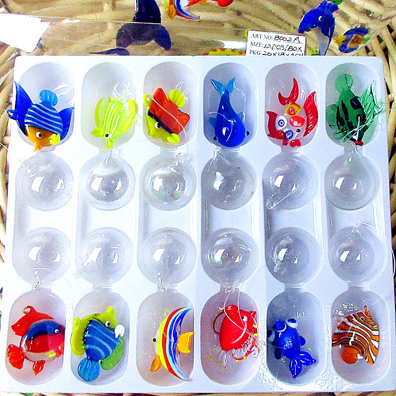 Marine Aquarium Orp - New Floating Glass Bubble Fish Miniature