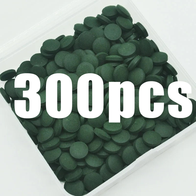 Marine Aquarium Bacteria - 50-300Pcs High Purity Spirulina Tablets Spiral
