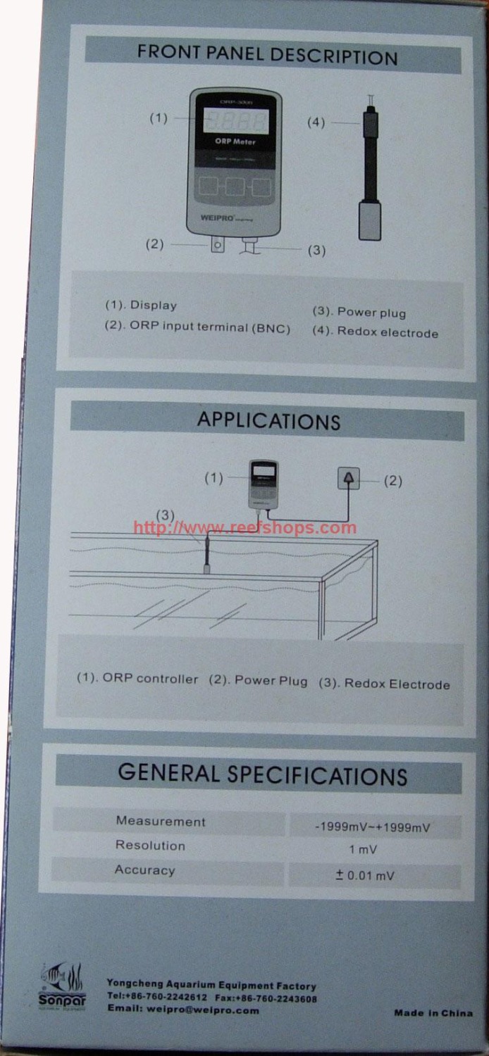 AQUARIUM ORP Meter WEIPRO ORP  - Marine Aquarium Orp review and price