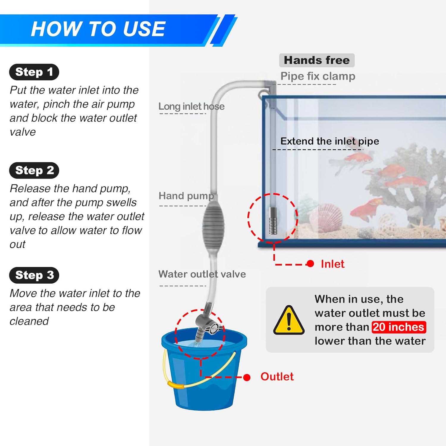 Large Fish Tank Aquarium Sipho - Marine Aquarium Bacteria review and price