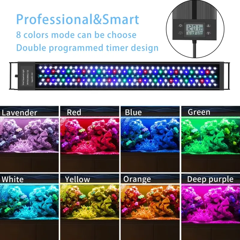 30cm 12inch Aquarium LED WRGB  - Marine Aquarium Hours review and price