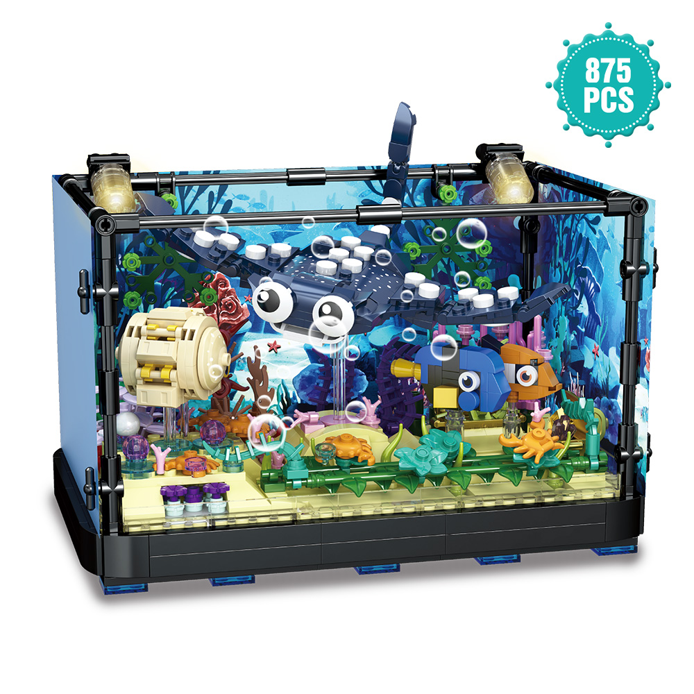 Fish Tank Block Set with Light - Marine Aquarium Cube review and price